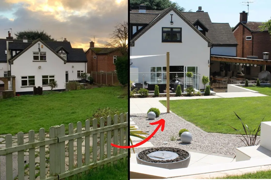 Derbyshire before and after garden design